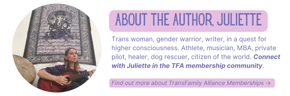 About Juliette Greenham | writer for TransFamily Alliance | Join the TFA community to connect with Juliette